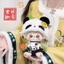 Quần áo cotton cho bé búp bê gấu trúc 20cm, bộ đồ thay thế dễ thương, không kèm phụ kiện