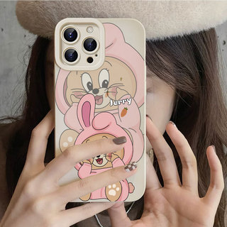 Ốp lưng iPhone Vỏ máy ảnh silicon mềm có họa tiết Jerry - iP 7/8/X/XS/XR/11/12/13/14/15/16/17/Plus/Air/Pro/Max