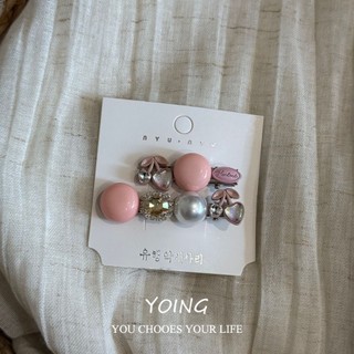 Yoing / Sweet Pink Pha Lê Tóc Mùa Hè Trán Gãy Tóc BB Clip