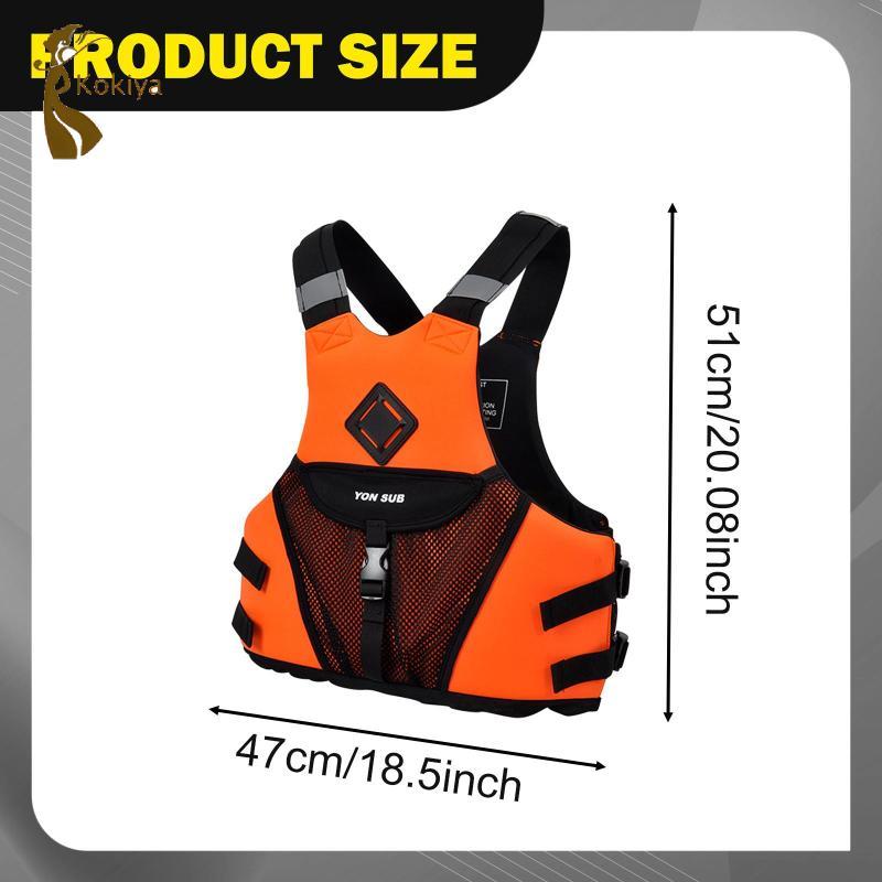Áo phao phản quang Áo Vest dành cho người lớn có thể điều chỉnh phao hỗ trợ cho công viên nước Thuyền Kayak Lướt thuyền buồm