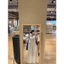 Đầm linen muối tiêu cổ V xếp li nhuyễn dáng maxi xoè dài có túi + dây cột eo MyaHouse
