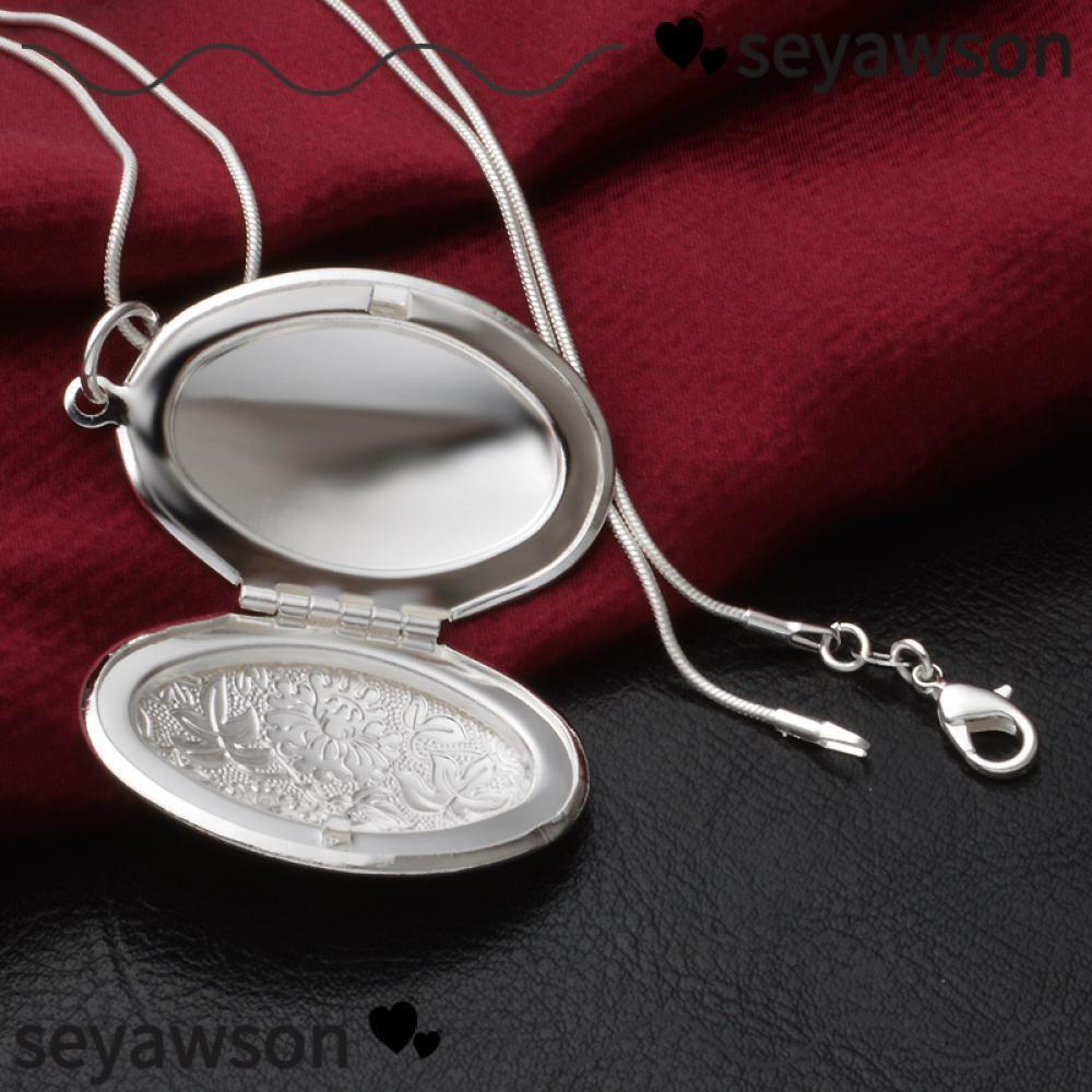 SEYAWSON Photo Locket Thời trang nữ tuyệt đẹp Mạ bạc