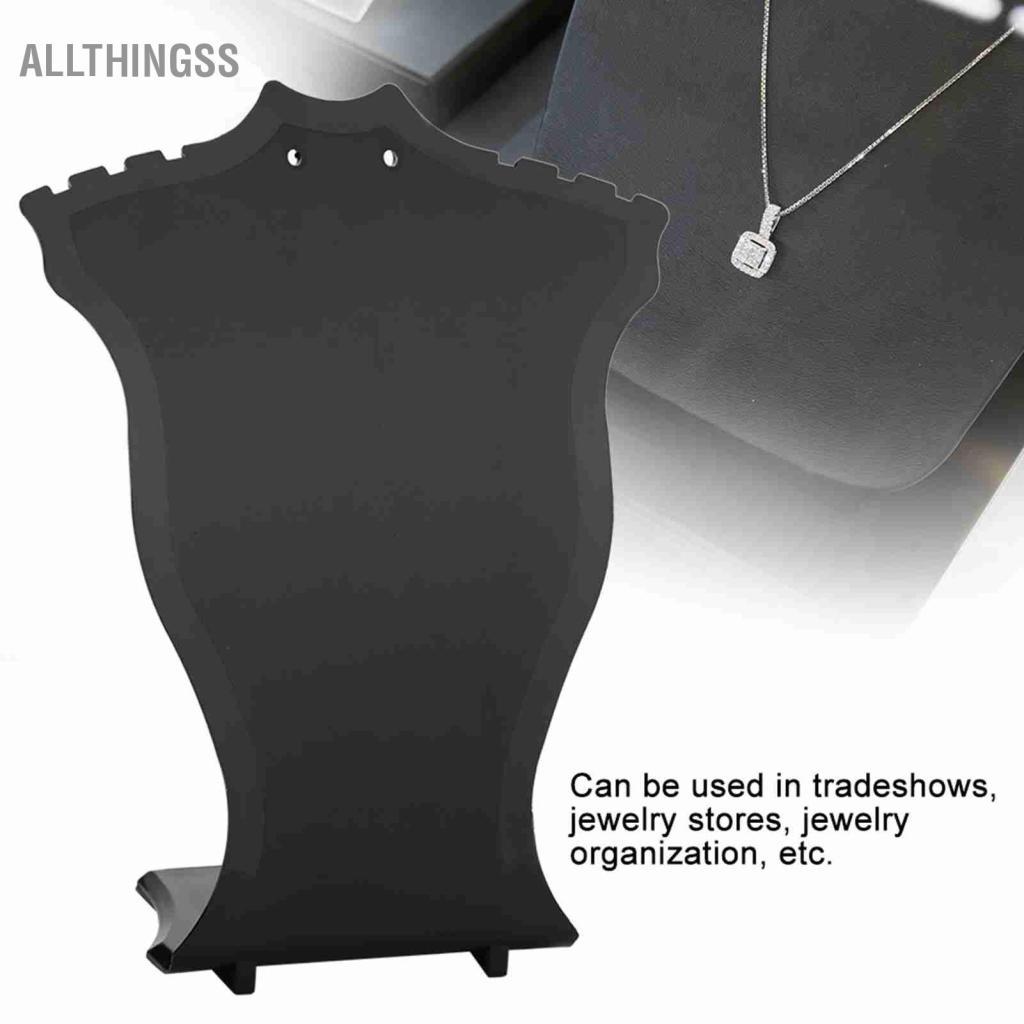 Allthingss Semme Jewelry Bust Display Stands For ewelry Vòng cổ Giá đỡ bán lẻ cho các phụ kiện Dây chuyền Chuỗi vòng tay (Đen)