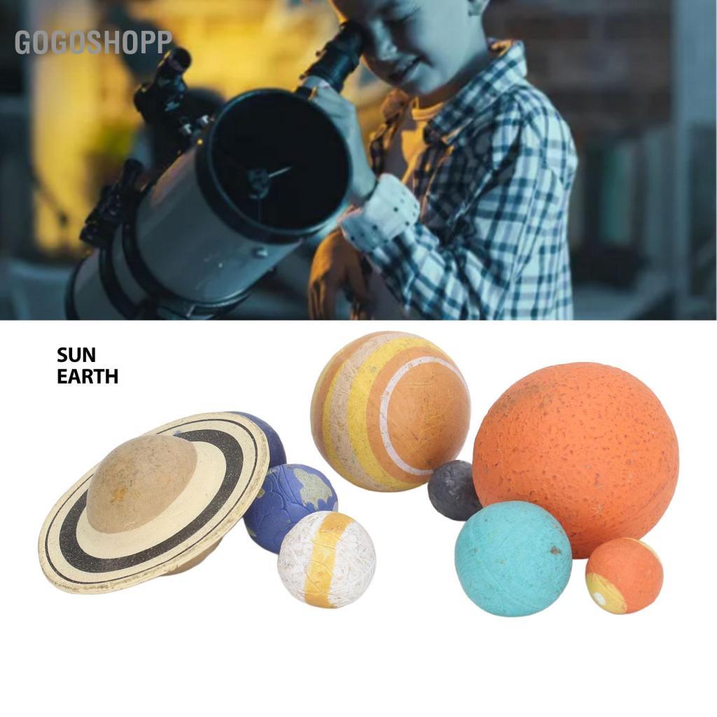 gogoshopp Mô hình hệ mặt trời Thời tiết PVC 9 hành tinh Tay nghề tinh tế dễ thương dành cho trẻ em