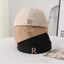 MERIGGIARE Mũ Docker không vành, Mũ beanie chữ R dạo phố, Thời trang Nhẹ Thoáng khí Màu trơn Chủ nhà Mũ mùa xuân