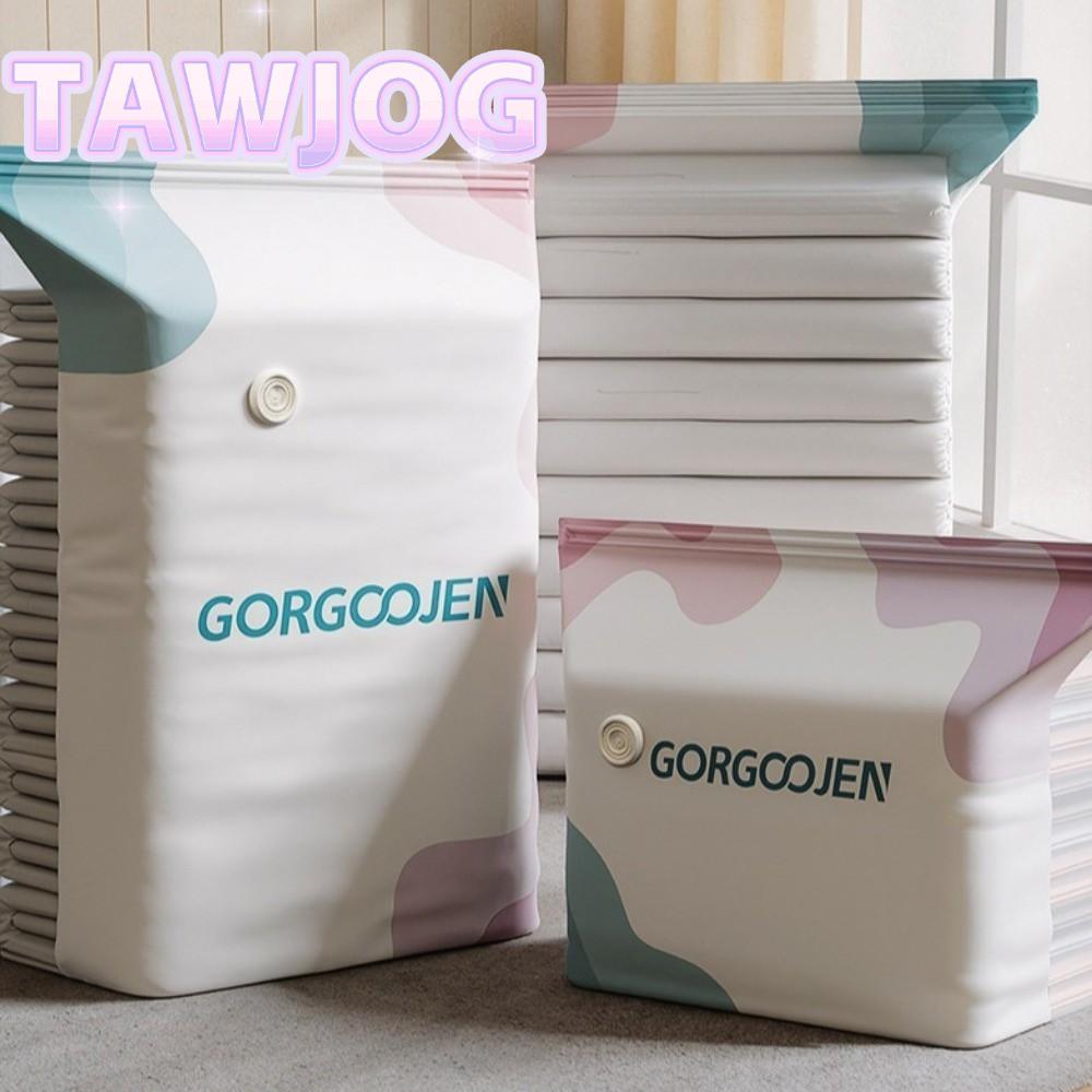 Túi lưu trữ chân không TAWJOG, Túi nén nhựa có thể tái sử dụng, Tấm trải giường tiết kiệm không gian cỡ lớn không cần bơm