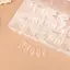 HFSHY 240 Cái / hộp Đồ Dùng Đầu Móng Tay, Nắp Toàn Bộ Đầu Móng Tay Giả Cho Gel Acrylic, Đầu Móng Tay Hạnh Nhân Cực Ngắn Vuông Vừa VN