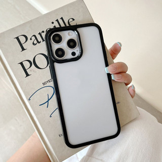 Ốp Lưng IPhone 16 17 11 15 13 12 14Pro Max X XS Max 7 8 Plus XR Ốp Lưng Chống Sốc Acrylic Macaroon Sang Trọng Màu Trơn