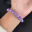 Vòng tay Malachite giả màu tím Unisex - Hạt xoay 8mm - Co giãn 18cm - 19g Nhẹ - Handmade - Cân bằng cảm xúc