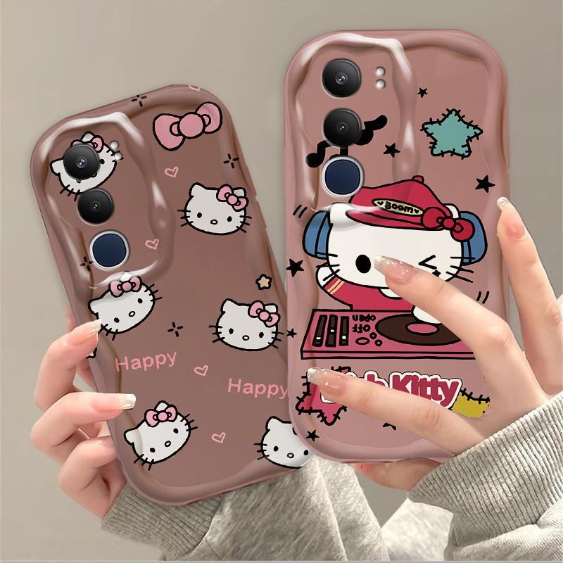 Thích hợp cho điện thoại thông minh VIVO Y19S Pro Y29 3D TPU mềm Music Kitty Vỏ điện thoại chống sốc