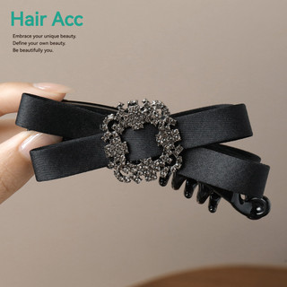 Ánh Sáng Sang Trọng Cao Cấp Vuông Kim Cương Nơ Chuối Kẹp Lưng Nữ Đầu Dọc Cố Định Đuôi Ngựa Kẹp Xoắn Chống Trơn Trượt Ngang Kẹp