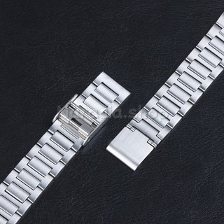 18mm cho Casio F91W F105 F108 A158W A168 AE1200 AE1300 Dây đeo đồng hồ bằng thép không gỉ 304 siêu mỏng Dây đeo đồng hồ vuông nhỏ 3 hạt