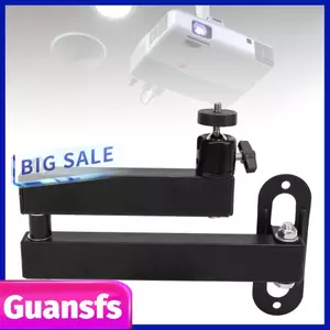 Guansfs Guansfs Gugxiom Máy chiếu treo tường có thể gập lại có thể điều chỉnh phổ biến với giao diện 1/4 inch Giá đỡ máy chiếu kim loại có thể xoay 360 Chiều dài 20‑35cm