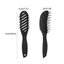 FAVORITEGOODS Lược Chải Tóc Meniscus, Thiết Kế Thông Hơi Màu Đen Cong Lỗ Thông Hơi Bàn Chải, Dành Cho Du Lịch Nylon Lông Chuyên Nghiệp Lược Nylon Sử Dụng Hàng Ngày