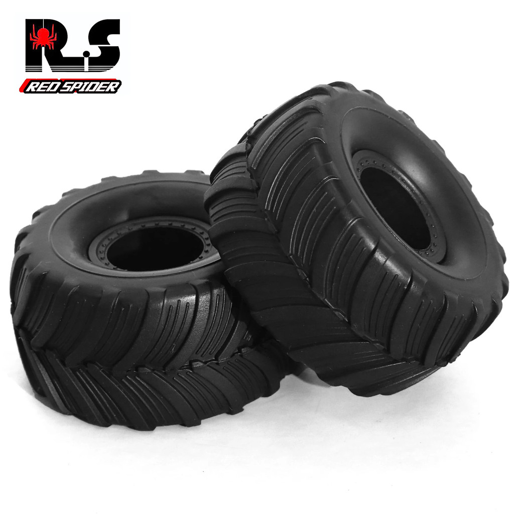 RC 4 52 * 27mm 1 / 18 1 / 241.0 "Monster Truck Wheel Rim Lốp Bộ Cho 1 / 18 TRX4M 1 / 24 FMS FCX24 Trục SCX24 AX24 RC Xe Bánh Xích Xe Nâng Cấp Phần
