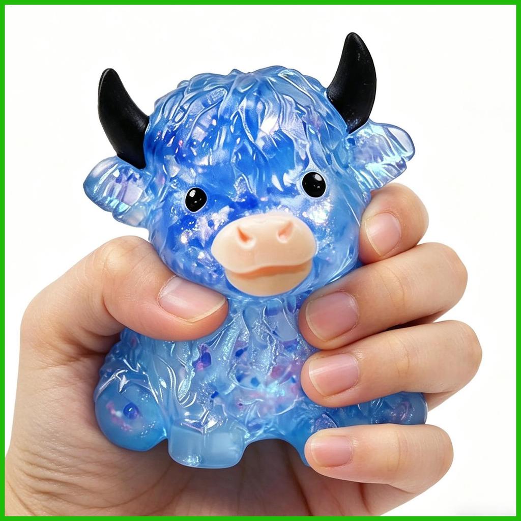 Đồ Chơi Căng Thẳng Người Lớn Mềm Mại Dễ Thương Bò Để Bàn Trang Trí Ngón Tay Bóp Bóng Căng Thẳng Đồ Chơi Dành Cho Người