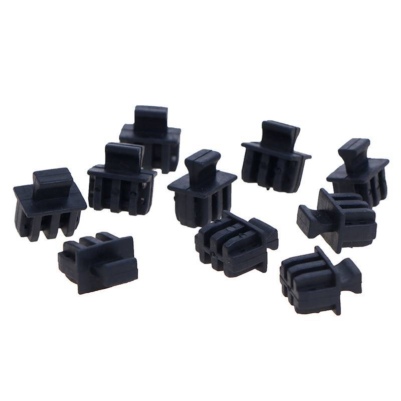 Alittlesetrtu 10 PC SFP Vỏ Bảo Vệ Sợi SFP Mô Đun Có Nắp Bụi Lồng Bụi Cắm VN