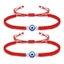 Vòng tay bện thủ công Evil Eye có thể điều chỉnh - Dây tình bạn cặp đôi - 4 màu (Đen / Đỏ / Hồng / Trắng) - Ins Style