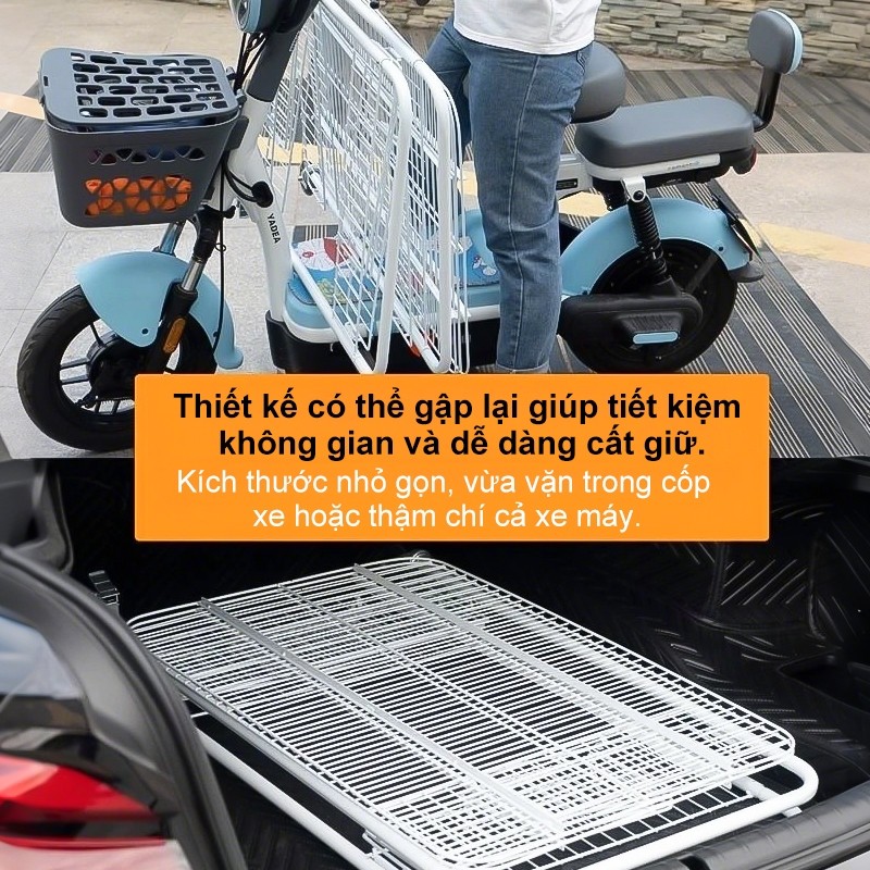 Xe đẩy spa Thép Carbon không cần cài đặt kệ để đồ Xe đẩy gấp gọn khả năng chịu tải mạnh mẽ