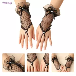 Woke Nữ Lacy Găng Tay Nữ Ngón Cho Operas Proms Nữ Và Bé Gái