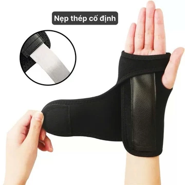 Đai Nẹp Cổ Tay Cố Định Thanh Thép - Băng Cuốn Cổ Tay Bảo Vệ Khớp, Hỗ Trợ Phục Hồi Chấn Thương, Ống Cổ Tay Nam Nữ