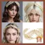 Đầu băng phù thủy Halloween với charm laurus vàng, phong cách cô dâu Hy Lạp