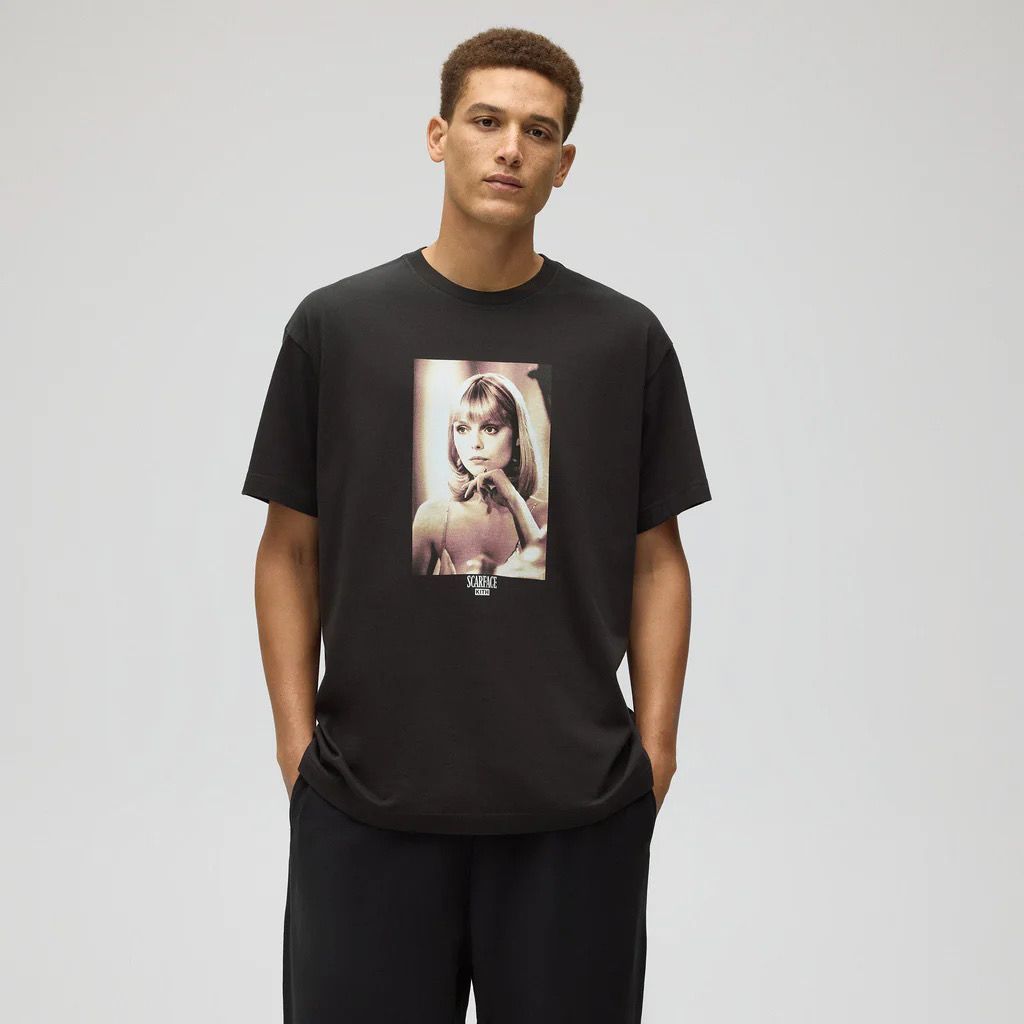 KITH Retro In Hình Thời Trang Ngắn Tay Rời Áo Thun Nam Nữ Cùng Phong Cách