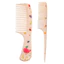 【Roshy】lược răng nhỏ Bộ 2 lược chải tóc hình động vật hoạt hình cho trẻ em đuôi nhọn.