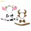 3 Pcs/set Cow Animal Headwear Set Kids Girls Boys Headbands Tie Halloween fo