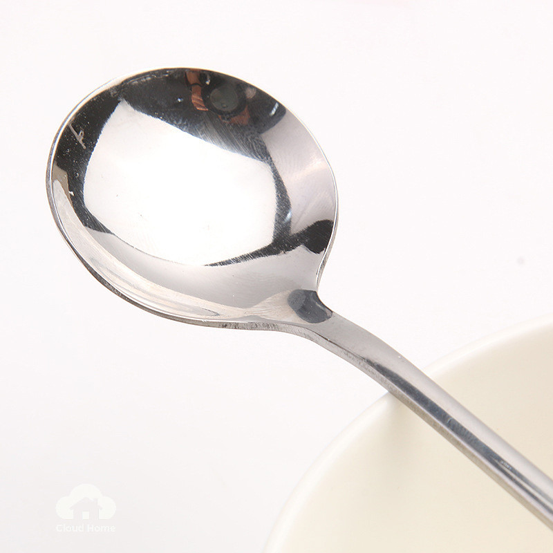 🌤️COD🌤️thìa muỗng dài ăn khuấy sữa bằng thép không gỉ inox 20cm khuấy nước mật ong vàng bạc cute