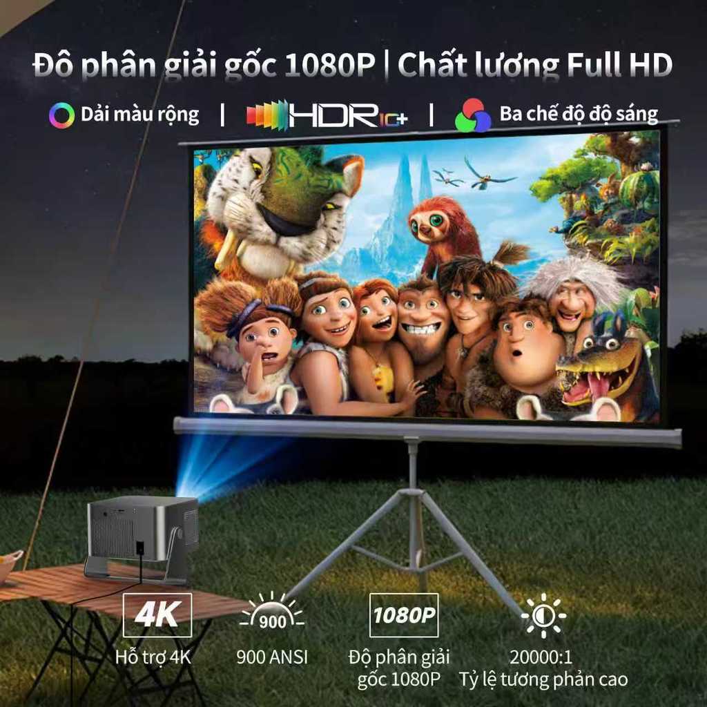 Máy chiếu thông minh Magcubic HY350GT 4K Chính thức Netflix Google TV Native 1080P 900 ANSI Auto Focus 15W Loa HiFi | BigBuy360 - bigbuy360.vn