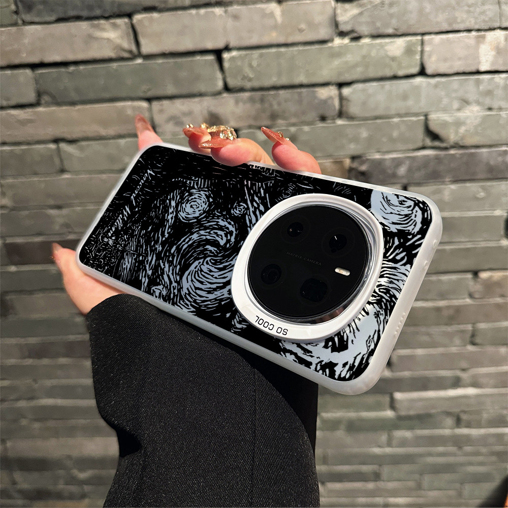 Ốp điện thoại cứng Micro Matte “Bầu trời đầy sao ” cho Honor Magic 8/7/6 Pro GT/RT X60 Pro/Honor 400/Honor 300/X9D/X9C chống sốc