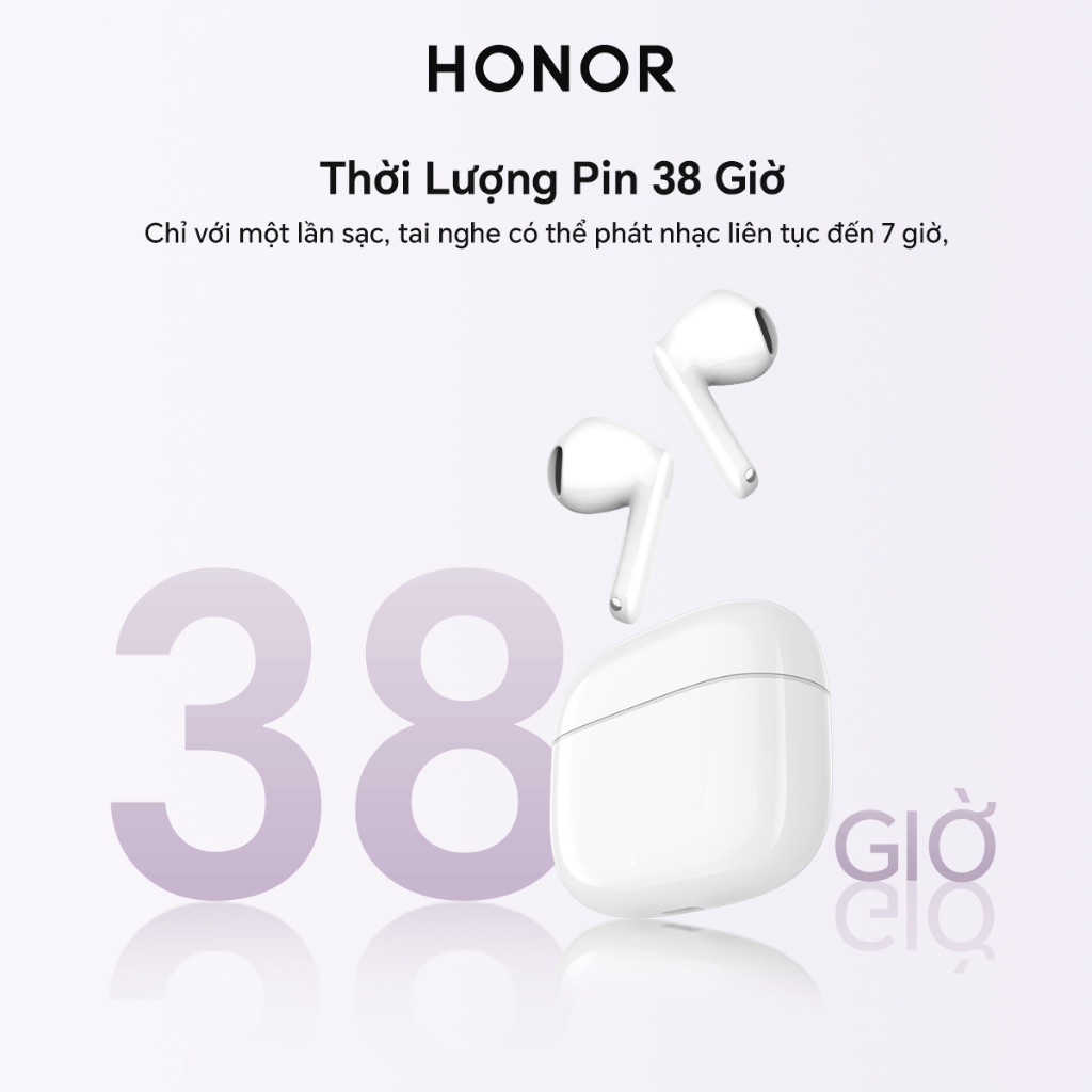 Tai Nghe Bluetooth Honor Choice Earbuds X7e Active Thời Lượng Pin Lên đến 38 Giờ Kháng Bụi Và Nước IP54 Tiện Mang Theo