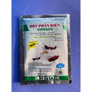 Bột Phấn Kiến Vipesco 50g Trừ Kiến Và Gián Tận Gốc, Hiệu Quả Nhanh, Dễ Sử Dụng Tại Nhà