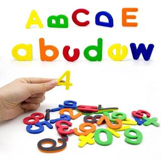 [ELOY] Số chữ cái từ tính Bảng chữ cái ABC 123 Nam châm tủ lạnh Bộ đồ chơi học tập mầm non bằng nhựa Bộ chữ thường Toán VN