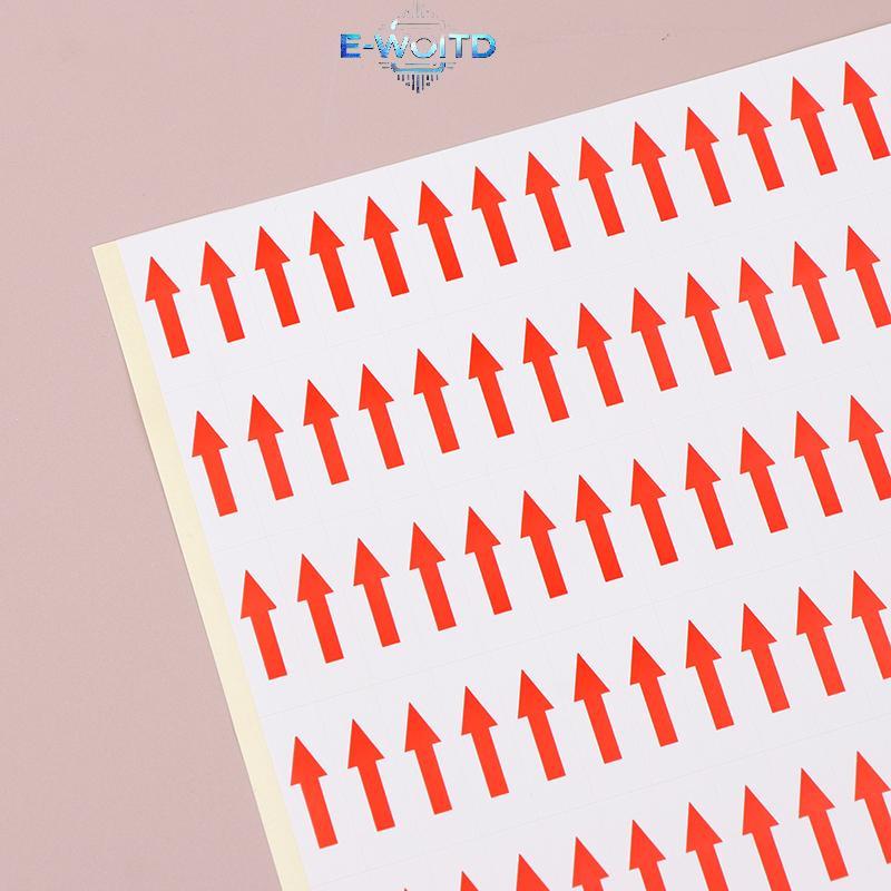 E-WOITD 10 Chiếc Màu Đỏ Stiers Tự Dính Nhãn Tùy Chỉnh Nhãn Định Hướng Màu Đỏ Stiers E-WOITD