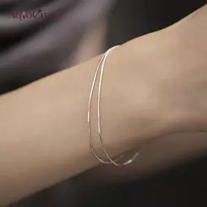 Vòng tay đôi nam nữ cổ điển, dây xích mảnh hip-hop thời thượng - quà tặng hoàn hảo từ AqToCna