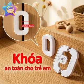Khóa Tủ Lạnh Cho Bé ABS Tủ An Toàn Trẻ Em Khóa Ngăn Kéo Nút Kép Dính Thiết Bị Gia Đình