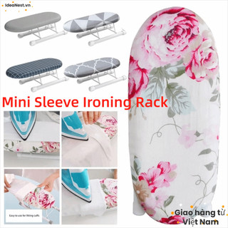 [Giao hàng từ Việt Nam] Bảng ủi Mini IDEANEST, Đồ dùng gia đình Giá để bàn ủi có thể gập lại, Vỏ ủi quần áo chịu nhiệt bằng kim loại gia dụng