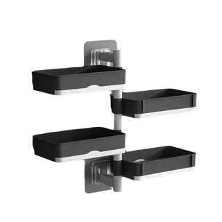 [Hộp Xà Phòng Xoay Nhà Vệ Sinh Phòng Tắm Treo Tường Hộp Xà Phòng Thoát Nước Hộ Gia Đình Không Đục Lỗ Sáng Tạo Giá Để Đồ L7ED