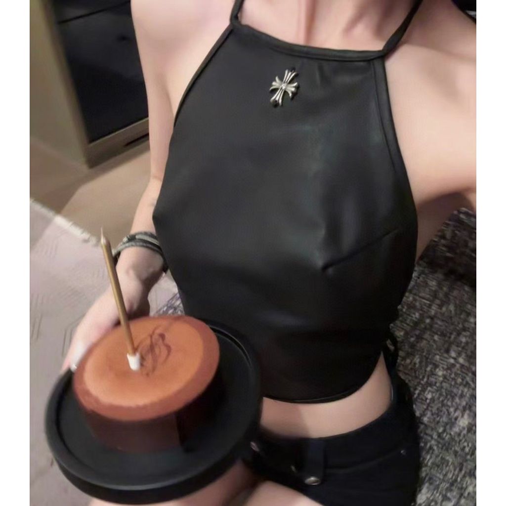 Milyfashion Pure Desire Cross Halter Cổ Dây Đeo chéo Sling Bụng Túi Slim-fit