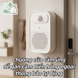 Chuông cửa cảm biến chuyển động không dây Cảnh báo tự động Pin gắn từ tính Cửa hàng gia đình Chuông cửa