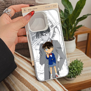 Ốp Lưng iPhone Detective Conan Cho iPhone 17 7 8 xs xr 11 12 13 14 15 16 Pro Max Plus Shinichi Kudo Ốp lưng TPU mềm