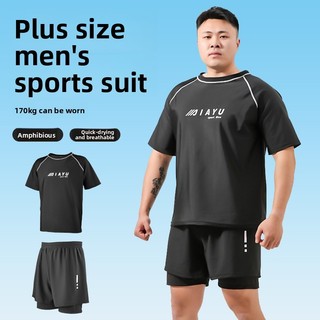 Bộ Đồ Bơi Plus Size Nam Mùa Xuân - Áo và quần tay ngắn, nhanh khô