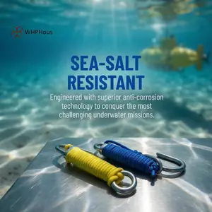 Móc rạn san hô đầu đôi với dây xoắn ốc, đảm bảo sự ổn định khi lặn trôi dưới nước.
