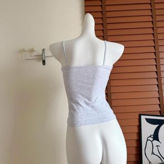 Áo hai dây ren NICOLOO, Áo cổ chữ V không tay thêu hoa, Áo hai dây đeo vai co giãn Slim Fit cho bé gái thời trang