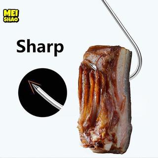 MeiShao 20 móc inox hình chữ S treo thịt, xúc xích, lạp xưởng BBQ tiện dụng