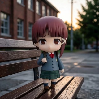 GSC Nendoroid #2356 - Thí nghiệm nối tiếp Lain: Hình nhựa PVC Lain Iwakura