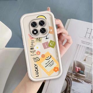 Ốp Lưng Cho Redmi Note 14 Pro 5G Phim Hoạt Hình Silicon Mềm Vỏ Điện Thoại TPU Nhãn Nụ Cười Hoa Thiên Thần Mắt Mặt Sau Chống Sốc
