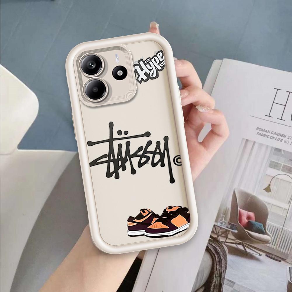 Ốp Lưng Cho Redmi Note 14 4G 5G Hoạt Hình Silicon Mềm Ốp lưng TPU Tình Yêu Xu Hướng Giày Thiên Thần Mắt Chống Sốc Ốp Lưng